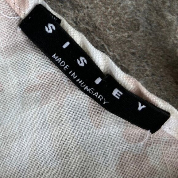 Sisley NWOT Pink Floral Cotton Midi Dress Size Small - Picture 6 of 12